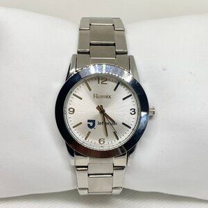 Remix Jefferson women watch silver tone 32mm round case quartz analog running